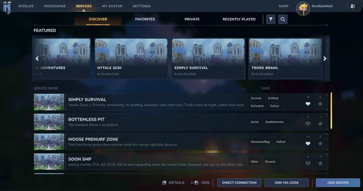 Hytale’s Official Server List Is Coming With Update 5